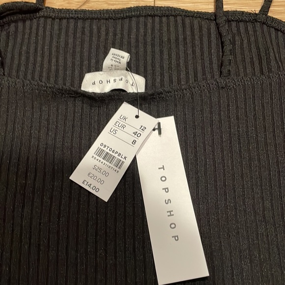 Never been worn black ribbed black bodysuit from top shop - Picture 3 of 3